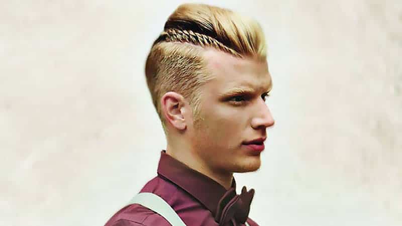 Braided Mohawk with Shaved Sides