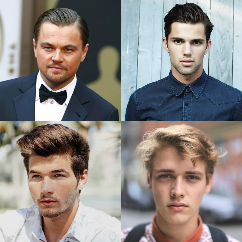 Hairstyles for men with a diamond or heart face shape