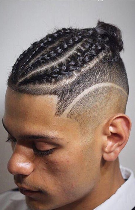 High Fade with Braids