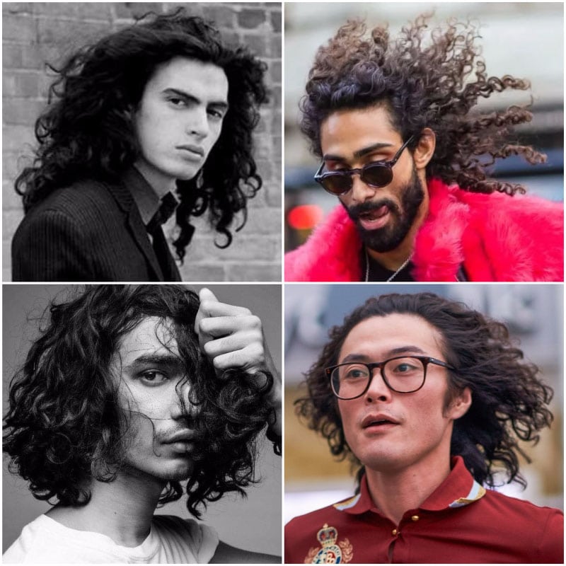 Long Curly Hair for Men