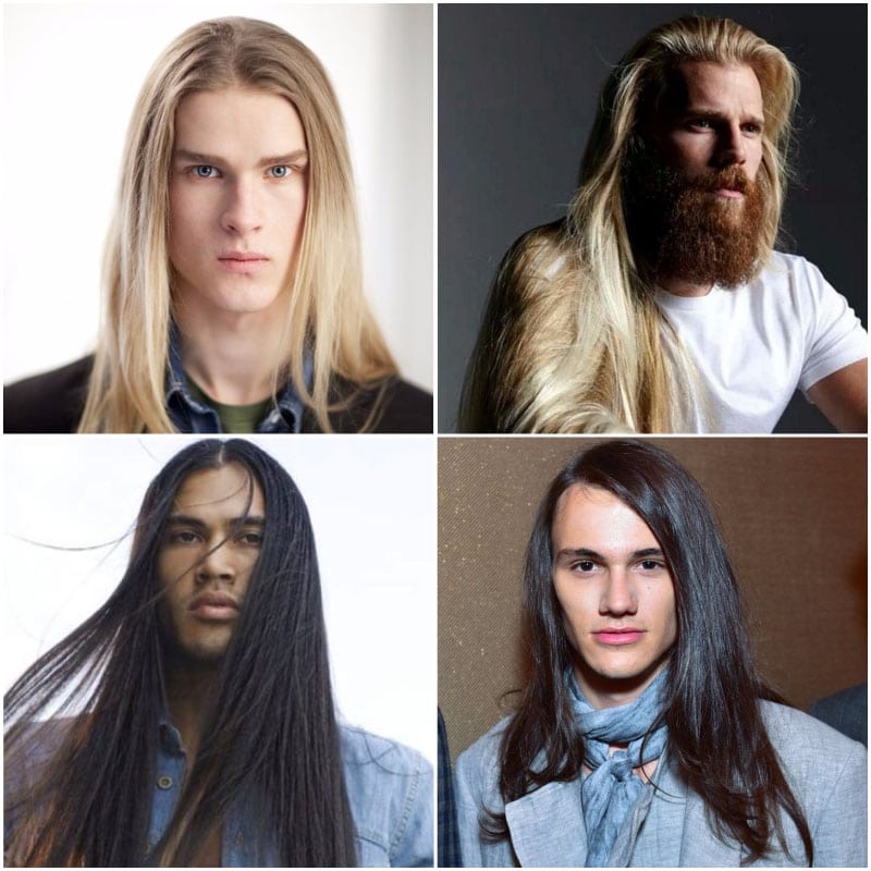 Long Straight Hair for Men