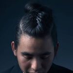 Man-Bun-with-Simple-Braid