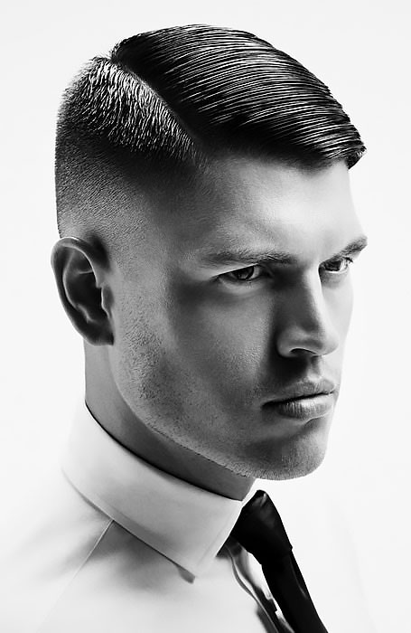 Side Part Style with Fade