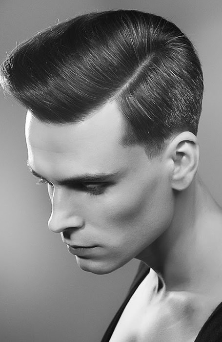 Side Part With Pompadour