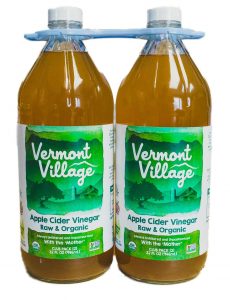 vermont village raw organic apple cider